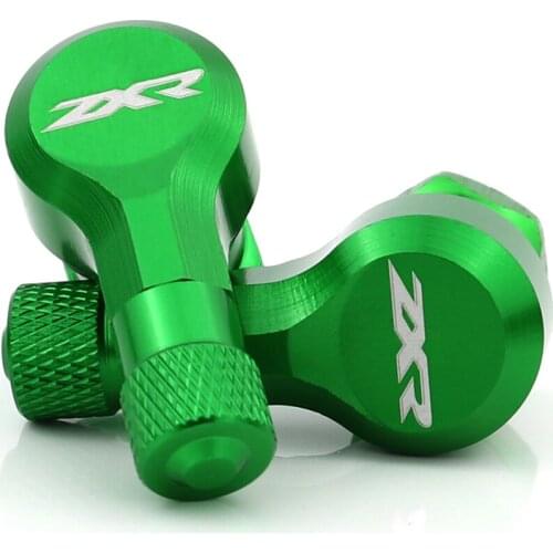 Fit For Kawasaki ZX-6R ZX-7R ZX-9R ZX-10R ZX-12R ZX-14R Motorcycle CNC Wheel Tubeless Tire Valve Stems 11.3mm 90 Degree