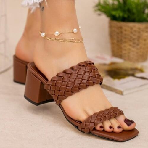 Tonar Euge Tan Skin Heels Women Slippers Spring Summer New Season Casual New Creation Cool Summery Style Comfortable