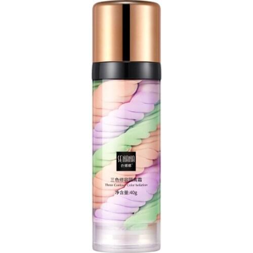 Three-color touch-up cream to brighten the skin refreshing and moisturizing BB cream natural nude makeup