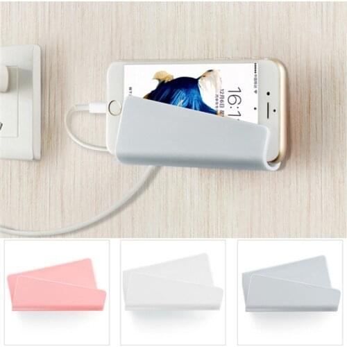 Universal Mobile Phone Holder for Xiaomi Redmi 6A Fixing Bracket Charger Stand Sticky Wall Mount Holder for Samsung Galaxy A7