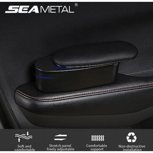 Car Armrest Storage Box Door Handle Elbow Support PU Leather Auto Organizer Arm Rest Case for Stuffs Car-Styling Accessories