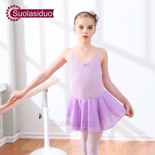 Ballet Dance Skirt Kids Ballet Leotards Dancing Dresses Children Training Clothes Gymnastics Leotards for Girls