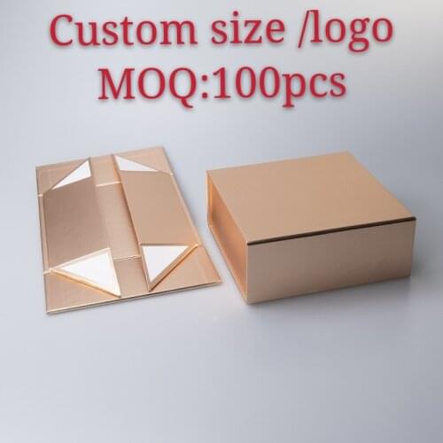 10Pcs/Lot Logo customized matt hair extension magnetic paper gift box for packaging printed cardboard boxes for packaging