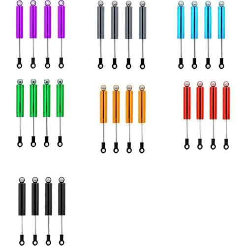 4Pcs Metal Built-In Spring 102Mm Shock Absorber Damper for 1/10 RC Crawler Axial SCX10 Traxxas TRX-4 MST Redcat