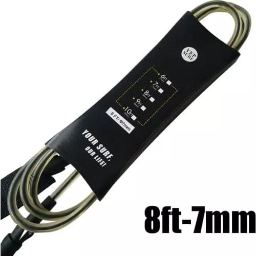 8ft 7mm Surf Leg Rope Inflatable Paddle Board Paddle Leash Surf Leash Straight Surfboard Leash Paddle Board Leash Surf Leg Rope