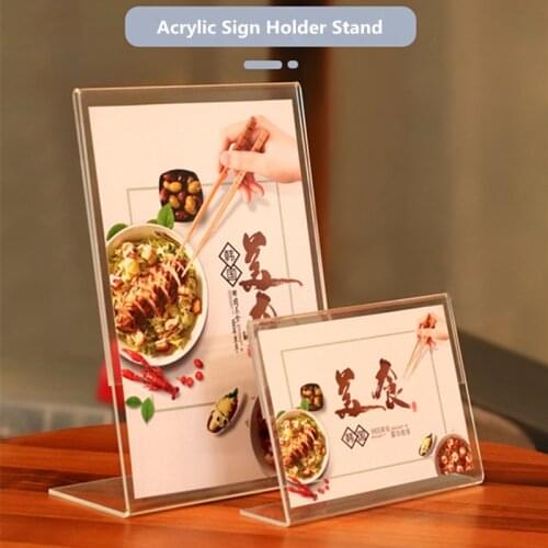 A4 Acrylic Sign Holder 8.5" X 11" inch Resistant Acrylic Sign Holder for Brochures, Advertising Pamphlets and Restaurant Menus