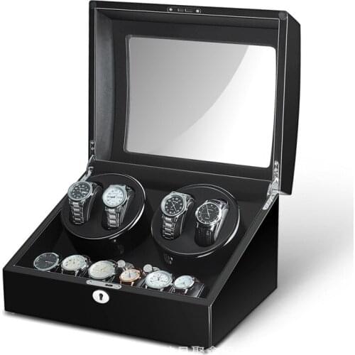 Automatic Watch Winders Box Motor Rotator Watch Winding Luxury Watch Cabinet Clock Casket Organizer Stand Display Storage Boxes