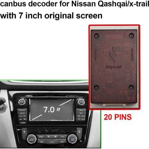 Car Multimedia player canbus decoder for x-trail qashqai
