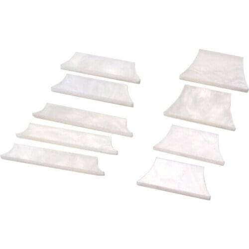 Guitar Inlay Material,9Pcs White Pearl Guitar Pickguard Blank Sheet DIY Inlay Material for Guitar Replacement Parts