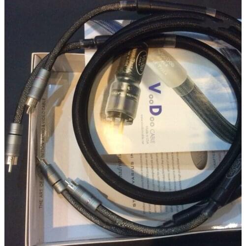 HiFi Audio RCA Cables Voodoo Stradivarius Cremona Edition Interconnect cable silver plated RCA plug