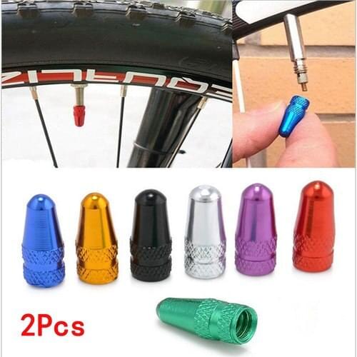 2 PCS Car Valve Stems Caps French valve cap color valve cap for CNC bicycle aluminum alloy valve cap