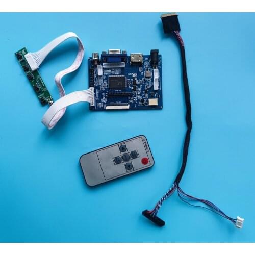 Kit Work for LP140WH4(TL) 1366x768 LED HDMI 2AV 40pin Panel Screen Controller Board VGA AV Monitor Driver Display Remote LCD 14"