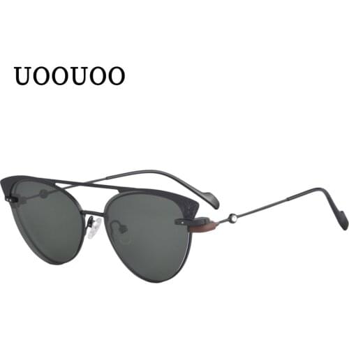 UOOUOO cat eye lady sunglasses metal frame prescription glasses women sunglasses polarized clip on both of sunglasses frame