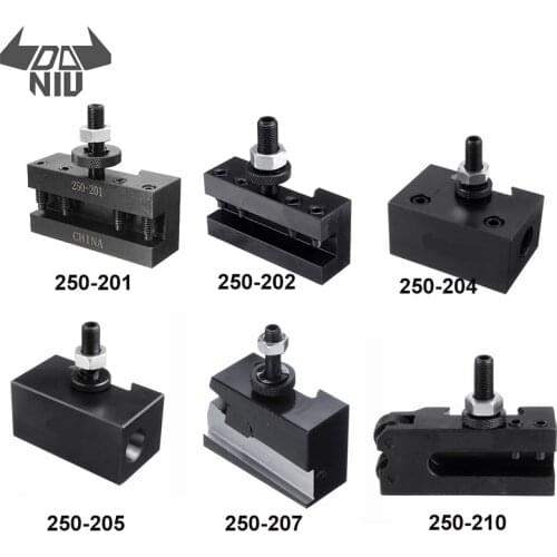 DANIU 250-201 202 204 207 210 Quick Change Tool Holder Turning and Facing Holder V Shaped Hold Round for CNC Lathe Manual Tools