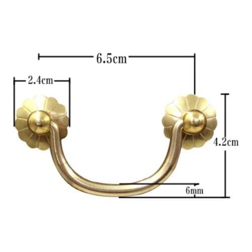 A2 Hardware accessories Brass inner handle the traditional antique Chinese furniture cabinet drawer accessories