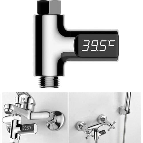 Shower Water Thermometer Digital LED Display Screen Rotation 2 Generations For Option Temperature Meter Monitor For Baby Kids