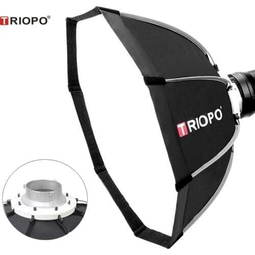 TRIOPO 120cm Bowens Mount Portable Octagon Umbrella Outdoor Video Softbox w Carrying Bag for Photography Studio Soft Box