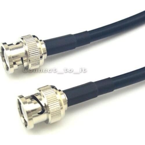 10 Pieces Extension Cable New 4 M BNC Male to BNC Male Connector Coaxial Cable Adapter Pigtail Cable LMR195 4M