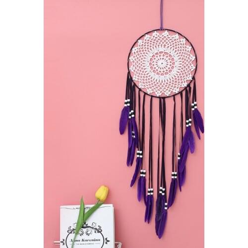 65-70CM Dream Catcher with Tassels Bohemian Woven Feather Solid Dreamcatcher Handmade Wall Hanging Crafts