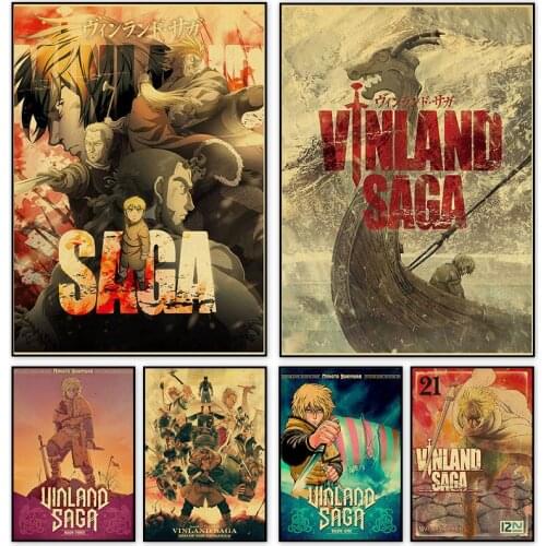 Classic Animation Vinland Saga Retro Anime Posters and Prints Figure Canvas Painting HD Living Room Home Decor Wall Art Pictures