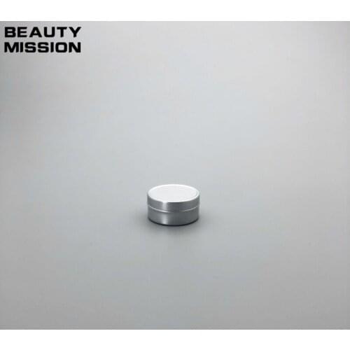 BEAUTY MISSION 100pcs 10g Empty Aluminium Makeup Containers 10ml Mini Jars For Cream,Ointment Hand Cream Box Cosmetic Packaging