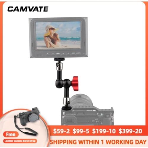7" Articulating Magic Arm 1/4" Hot Shoe Connector for Camera LED Light Monitor C1087 camera photography accessories