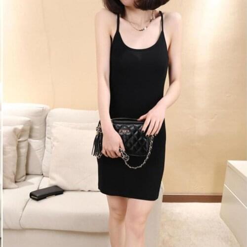 Black Bodycon Mini Dress Summer Sleeveless Short Dresses Split Side Ladies Spaghetti Strap Backless Women Dress Beach Vestidos