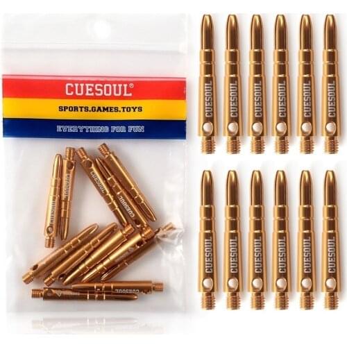 CUESOUL 40mm Aluminium Darts Shafts 2BA 12PCS Professional Darts Accessories 4 Colors