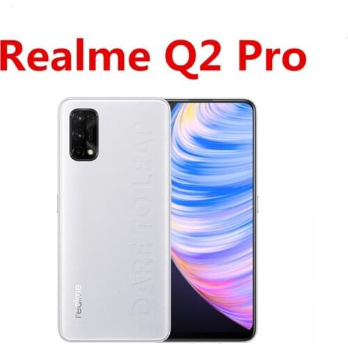 DHL Fast Delivery Realme Q2 Pro 5G Cell Phone 6.4" 120HZ 8GB RAM 256GB ROM 48.0MP Fingerprint 65W Charger Dimensity 800U