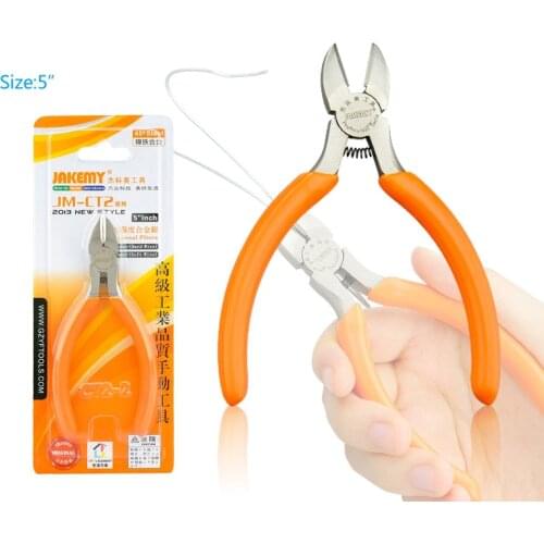 JAKEMY 5" Diagonal Pliers High Hardness CR-V Pliers Industrial-grade Diagonal Cutting Pliers