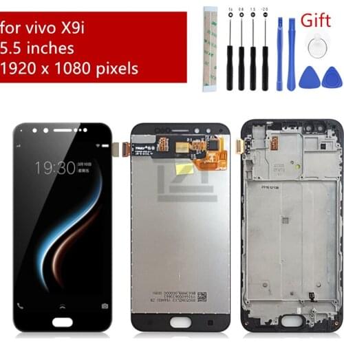 For vivo x9i LCD display touch screen LCD digitizer assembly with frame lcd panel x9i screen replacement repair parts 5.5"