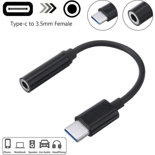 USB Type-C MaleTo 3.5mm Female High Quality Audio Aux Headphone Jack Cable Adapter For Huawei Mostly Models Converter Cables
