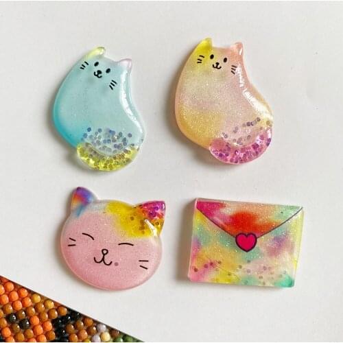 Lovely Cute Cat Cover Minder Magnetic for Diamond Painting Parchement Paper Cover Holder