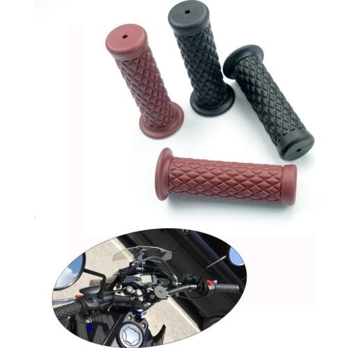 Motorcycle 7/8 inch 22 mm handle bar grips rubber Gel Grips cafe racer chopper cruiser dirt pit bike motorbike motocross grips