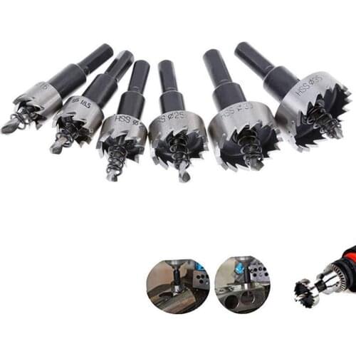 15-50mm HSS Drill Bit Set Holesaw Hole Saw Cutter Drilling Kit Hand Tool for Wood Stainless Steel Metal Alloy Cutting