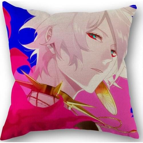 Fate Karna Pillow Covers Cases Cotton Linen Zippered Square Decorative Pillowcase Outdoor,Office,Home Cushion 45x45cm One Sides