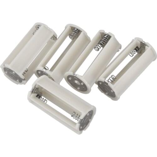 New Serial Connection Cylindrical 3x 1.5V AA Battery Plastic Holder 5 Pcs