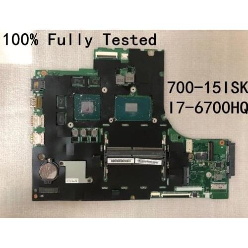 Original laptop Lenovo Ideapad 700-15ISK Xiaoxin700 Motherboard I7-6700 N16PGT 4G 5B20K91444
