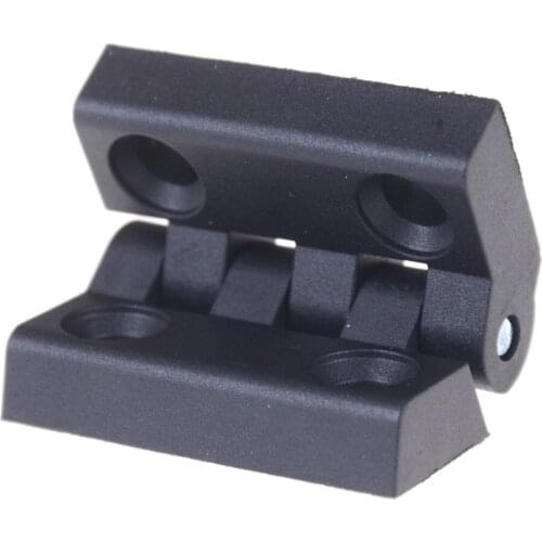 1 x Plastic Hinge 7mm Black Reinforced Plastic Bearing Butt Hinge 4.8 x 4.8 x 1.0cm