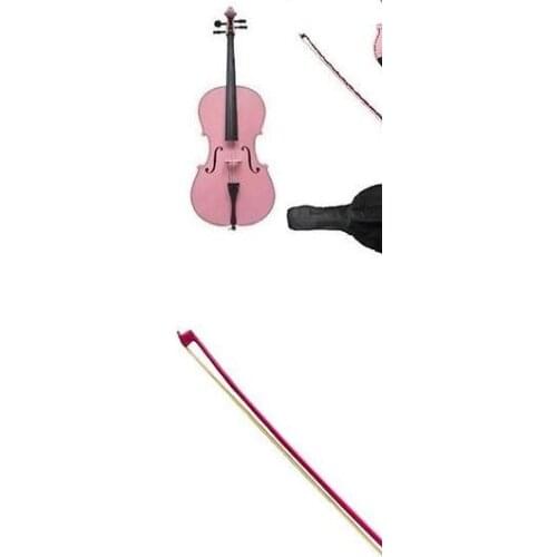 PINK COLORCCello 4/4 New Electric Acoustic Cello Nice Sound Solid wood 4 string #206 you can choose color i can make for you