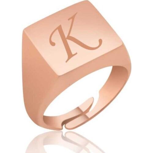 Silver Adjustable Letter Knight Templar Lady Ring