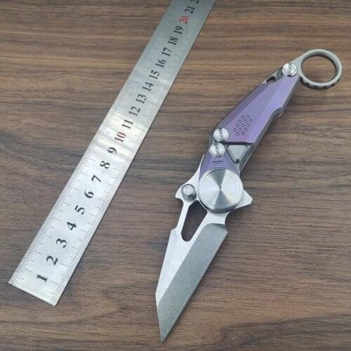 Folding knife M390 Blade Titanium Handle Camping Cutter Pocket knives outdoor Survival knives EDC Tools