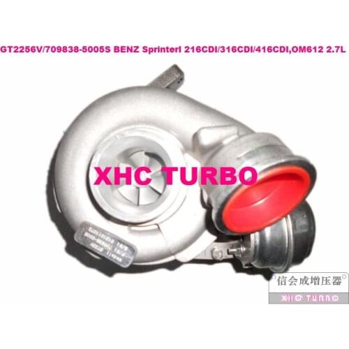 NEW GT2256V/709838-5005S Turbo turbocharger for Mercedes-BENZ SprinterI 216CDI/316CDI/416CDI OM612 2.7L 156HP 2000-2006