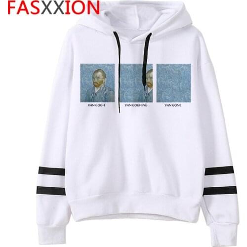 Van Gogh Harajuku Grunge Fashion Hoodies Women Ullzang Aesthetic Funny Cartoon Sweatshirt 90s Graphic Vintage Art Hoody Female