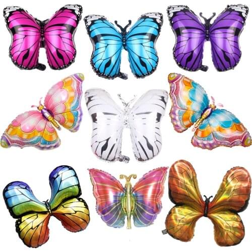 1PC Colorful Butterfly Foil Balloon Wedding Birthday Party Decorations Girls Animal Helium Globos Kids Toys Balloon