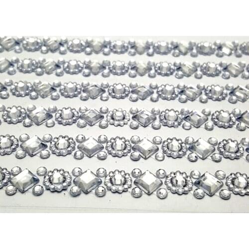 1000sheets 1cm Width Strip Wholesale Scrapbooking Sticker Self-adhesive Border Rhinestone Car Phone Handwork Gift Photo AlbumDIY