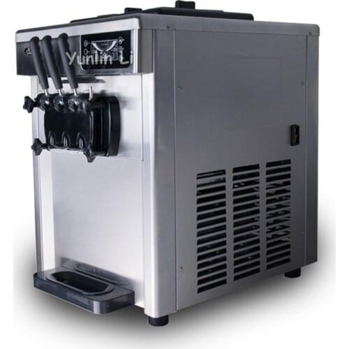 220V Automatic Desktop Ice Cream Maker 2300W Steel Ice Cream Cone Making Machine Commercial Soft Ice Cream Machine CQ-8219