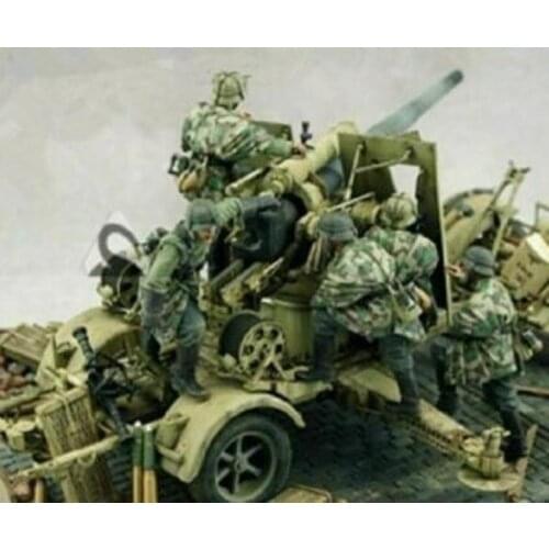 5 German 88 guns in World War II need to be assembled and painted 1:35