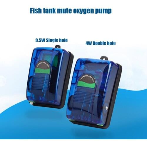 Aquarium oxygen pump, mini super quiet air pump, fish tank, single and double hole oxygen pump, aquarium aerator
