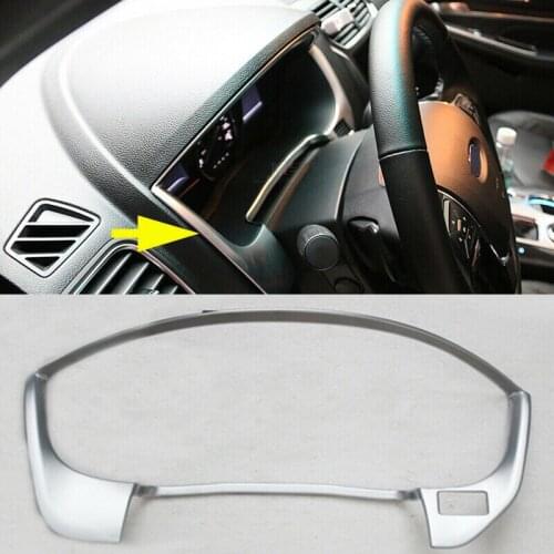 Car accessories For Ford Explorer 2016-2019 ABS Chrome Instrument Panel Decorative Frame Trim Cover
